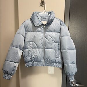 Abercrombie & Fitch Sky Blue Puffer Jacket